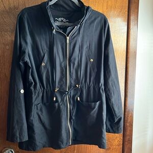 Black windbreaker jacket by chocolate size medium